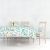Table en tissu Ferme Linette rustique avec feuilles Plantes Cuisine et décor de salle à manger