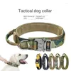 Dog Collars Adjustable Tactical Collar Nylon Waterproof Large And Medium-sized Pet Leash Harness Accessories Outdoor