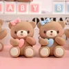 Party Supplies Cartoon Loon Bear Cake Topper Boy Girl First Birthday Decor Decory Soft Rubbery Shower Decoration DIY