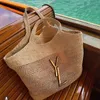 Large capacity handbag Lafite grass weaving Totes Designer bag Womens Shoulder bag Crossbody bag straw plaited Tote bag Vacation Beach bag handbag