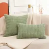 Travesseiro coloração sólida penhuro travesseiro branco verde gluffy decoração vintage capa doméstica sala de estar sofá quarto de quarto