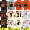 2024 Baseball Jerseys Matt Chapman Giants Mike Yastrzemski Barry Bonds Blake Snell LaMonte Wade Jr. Wilmer Flores Brandon Crawford Jung Hoo Lee Men kids Jersey