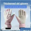 Sports Gloves Winter Men And Womens Warm Waterproof Windproof Suitable For Snowmobile Motorcycle Fishing Skiing Drop Delivery Outdoors Ot9Cd