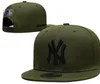 2024 "Yankees" Beyzbol Snapback Sun Caps Champions World Series Erkek Kadın Futbol Şapkaları Snapback Strapback Hip Hop Spor Şapkası Karışımı Sipariş A3
