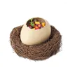 Tazones de nido de pájaros huevo tazón de cerámica bebida fría Características creativas Cocina artística Molecular Restaurant Veteware