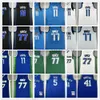 스티치 남자 농구 유니폼 Luka Kyrie 77 Doncic 11 Irving 반바지 팬츠 Dirk 41 Nowitzki Jason 5 Kidd All Embroidery