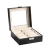 Watch Boxes VANSIHO 2/3/4/5/6/10/12 Slots Seisure Style Multiple Wholesale Luxury PU Leather Jewelry Display Cases