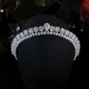 Wedding Hair Jewelry ASNORA Luxury Cubic Zirconia Bridal Wedding Crown Long Tiaras Marquise Cut Zircon CZ Prom Coronet Crystal Hair Jewelry L46