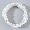 Strand Versatile Classic White Pearl Bracelet For Women Girl Fashion Charms Delicate Quality Accessories Anillo 25291