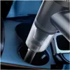 Andra interiörstillbehör Powerf Small Car Vacuum Cleaner med permanenta LED -lysrör som inte minskar snabbt DRO DH8QP med lågt brus