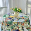 Table Cloth Advanced American Oil Painting Retro Flag Tea Cover Pography Decoration