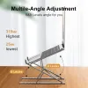 Stand Universal Laptop Stand for Desk Aluminium Notebook Support Riser Portable Bracket Foldbar Bookpro Holder Lap Top Base för PC