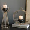 Candele per candele soggiorno decorazione di lusso moderno candelabri romantici panorami notturni creati creativi in metallo