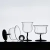 Cups Saucers Creative Glass Cup High Borosilicate Designer Model Original Personality Vintage Red Wine Dwarf