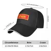 Bola de pelota España Béisbol Gat Hombre para los sombreros de la niña del sol HATS Men's