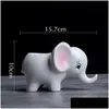 Planteurs Pots Elephant Ceramic Flower Pot Flowy Flowerpot Europe Creative Handmade Manual Drop Drop Livrot Home Garden Patio DHMR3