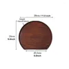Plates Creative Real Wood Grade Environmentally Friendly Semicircle Wooden Tray Western Style Fruit Cookie Tea Dining Plate
