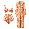 2024 NUOVO Fashion Designer Wholesale Womens Swimwear Sexy Womens Piece Swimsuit Ruffle Beach Wear Women Wrap Grion Cover Sexy Sarong Plage