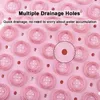 Bath Mats Silicone World PVC Round Anti-Scid badrum duschmassage fotmatta sugkopp med dräneringshål mattan golv