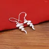 Dangle Earrings 925 Sterling Silver Creative Snakeペンダントガールズジュエリーは本当にアレルギーの誕生日ギフトBijouxです