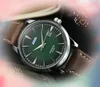 Три Stiches Simple Dial Mens Watching Quartz Movement Automatic Date Leather ремешки набор шнек суперподобный президент Bracelet Fashion Business Начатые часы.