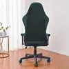 Couvre-chaise Couvre Velvet Stretch Office Cover Gaming Computer Scecover Color Color Elastic Protective Bas pour le salon