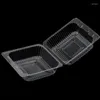 Gift Wrap 100Piece Clear Food Boxes Single Individual Cake Slice Dessert Containers Cheesecake