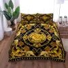 European Style Baroque Pattern Lion Duvet Cover Set King Queen Double Full Twin Single Size Bed Linen Set 240401