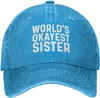 Bollmössor Världens okej systerhatt för kvinnor Baseball Cap Graphic Hats