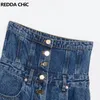 Женские джинсы Reddachic Brreed Breed Bants Женские скульптурные брюки с высокой талией негаба