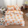 Set di biancheria da letto Fiori Copertina del piumone set di fogli di cotone aloe in poliestere a doppio letto a doppio letto euro 2 camere da letto a doppia taglia 1,5 m