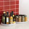 Kök lagring 360 ° roterande rack multifunktionell kryddor arrangör krydda icke-halktillbehörinnehavare