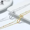 Bracelets de cheville orsa bijoux 925 Sterling Silver Fashion Infinity Satellite Chain de cheville pour femmes Barefoot chaîne de plage bijoux SA16 L46