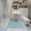 Tapetes de banho Banheiro pé de banho de chuveiro não deslizamento anti-esquili os tapetes de área em casa Banho de banho plástico
