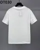 T-shirt maschile DSQ Phantom Turtle T-shirt Mens Designer T-shirt Bianco Bianco Fangole Summer Top-Street Casual Street Tops Plus M-XXXL 6279