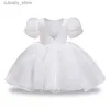 Mädchenkleider Mädchen Prinzessin Kleid zum Geburtstag geschwollene Kinder Egant Abend Ballkleid Blume Kinder Hochzeitskleider für 3-8 Jahre L240402