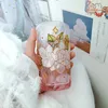 Şarap Gözlükleri Japon El Boyama Cam Kahve Fincan Çiçek Desen Su Çayı İçki Sütü Suyu Kupaları Viski Hediyesi
