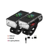 Garden Sets Usb Rechargeable Bike Lights Set Super Bright Bicycle Light Powerf Front Headlight And Back Taillight 6 Modes Fits All B Dhnp1