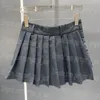 Letter Charming Women Suit Skirt Sexy Mini Pleated Skirts Casual Fashion Daily Designer Luxury Elegant Skirts