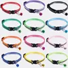 Hundekragen niedliche Katzenkragen Halskette Verstellbare reflektierende farbenfrohe Bell Patch Schnalle Haustier Gegenstände Zubehör