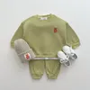 Ensembles de vêtements 2pcs Baby Vêtements Fashion printemps Pauche à couches Ours Ours Ours O pour les pantalons sport à manches longues polyvalentes pour enfants