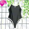 2024 Novo designer de moda Sexy Biquíni Definet Classic Classic Black One Piece Swimsuit White Letter for Women Fashion Womens Beach S