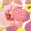 Backformen 8pcs/Set Cookie Cutters Kunststoff 3D Blumenform