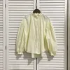 Women's Blouses Spring Blouse Shirt Ruffles Collar Cotton Linen Casual Tops For Student Cute Sweet Pinch Pleated Chic Long-sleeved