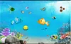 Bakgrundsbilder Anpassade PO Bakgrund för väggar 3 D Eesthetic Cartoon Children's Room Underwater World Kids Mural Wall Papers Heminredning