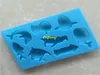 Moldes de cozimento 500pcs/lote rápido DIY 8 Even Sea World Golphin Silicone Chocolate Mold Mold Soop Handmed Gelips 13.7x9.3cm