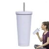 Tassen isolierte Wasserflasche 30 Unzen Camping Becher mit Deckel und Stroh Doppelwand Wärme Tasse Edelstahl für /ICED