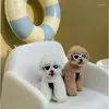 Собачья одежда летние домашние очки Любовь Форма солнцезащитные очки ветропроницаемые анти-UP Маленькие аксессуары кошки и собаки универсальные очки для щенков