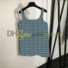 Full Letter Dress Summer Women Sexy Denim Dresses Designer Print Sling Vest Skirts Breathable Denim Suspender Skirt