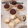 Stamp Tools Groothandel Craft Ink Pad Colorf Cartoon voor verschillende soorten postzegels vingerwasbare kussens Tattoo Wood Round Vintage Square Dhoyr